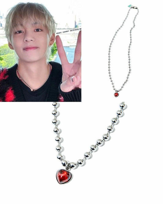 NiRO GARNET NECKLACE (Used by Kim Taehyung)