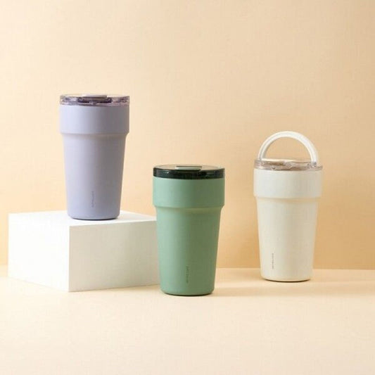 Lock & Lock Metro Cafe Top Handle Ceramic Tumbler  (LHC4416)