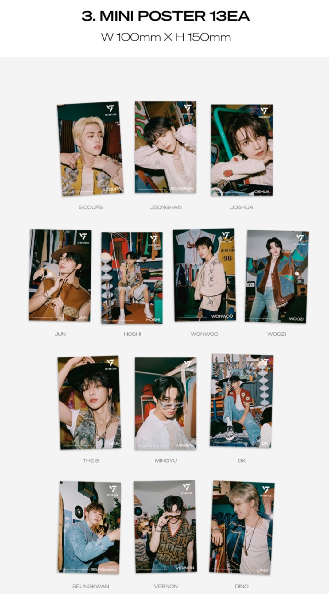 SEVENTEEN Eco-friendly Mini Poster Package