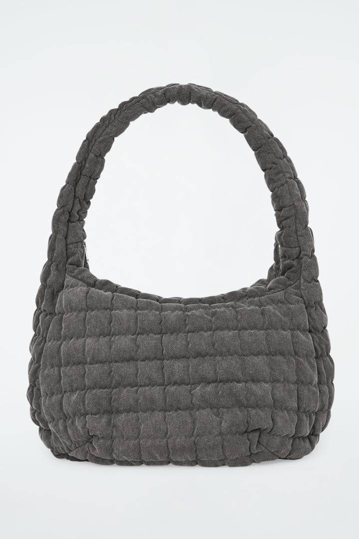 Oversized quilted crossbody bag