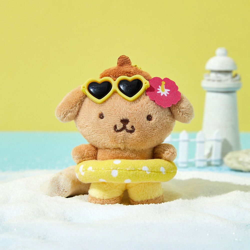 [Olive Young x Sanrio] Ten by Ten Doll Keyring (Tanning Sanrio Characters)