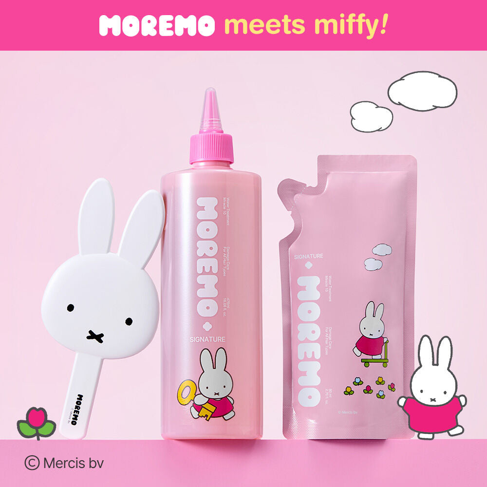 [Miffy Collaboration] Moremo Water Treatment Miracle 10 475ml+ 80ml Refill+ Hand Mirror
