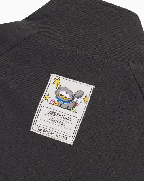 Converse x Zo&friends Oversized Zip up Hoodie Black
