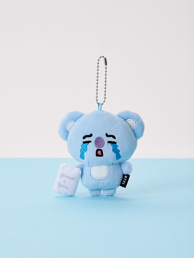 BT21 Today's Face Tear Drop Plush Keyring