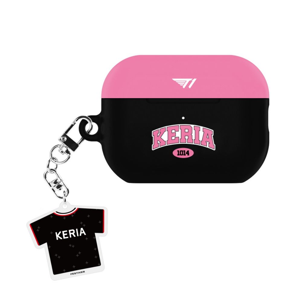 [2-piece set] T1 2025 Owner Jersey Airpod Hard Case + Keyring Edition
