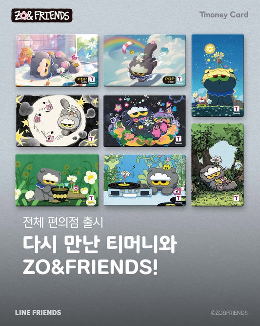 Zo& Friends x Line Friend Tmoney Card