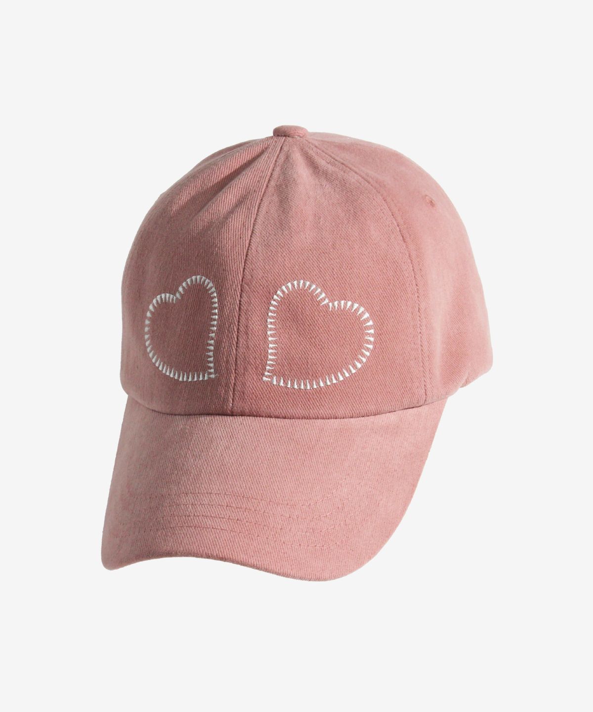 [Korean Celebrity Pick] DOUBLE HEART KNOT CAP [Pink]