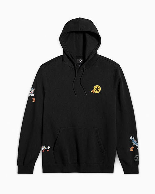 Tom & Jerry Graphic Hoodie Black