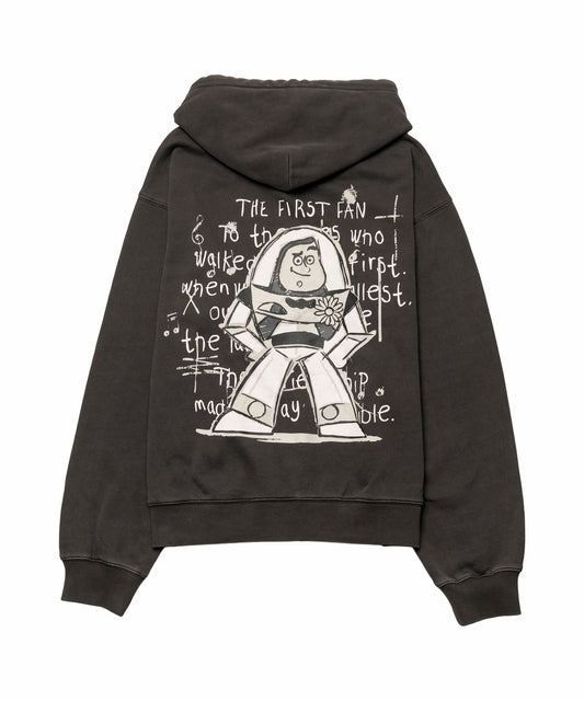 The First Fan Zip up Hoodie 02 Dark Gray
