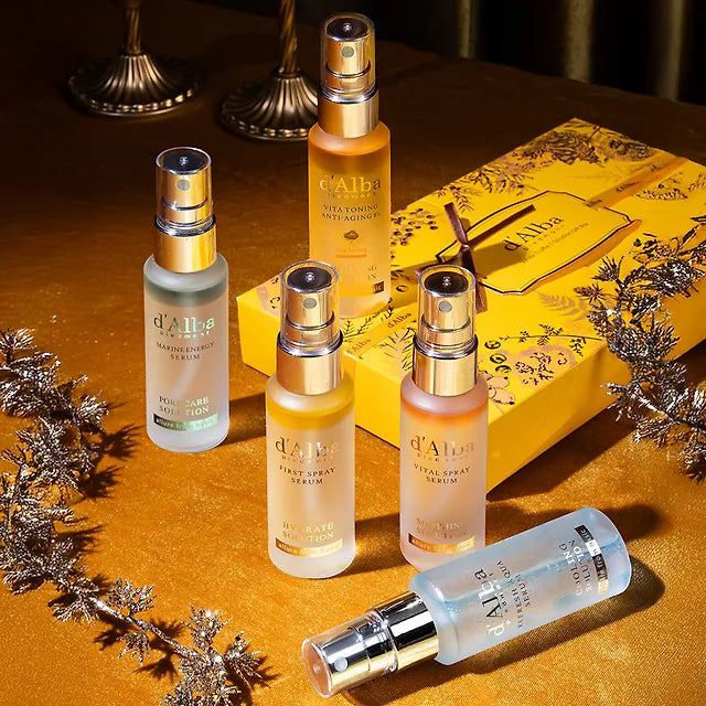 Dalba 5 Solution Gift Box (52ml*5ea + White Tweed Pouch)