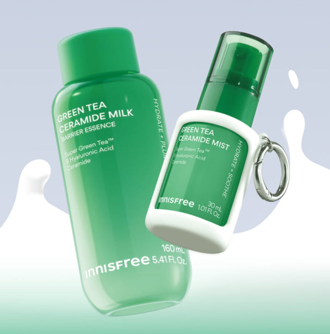 Green tea ceramide milk barrier essence