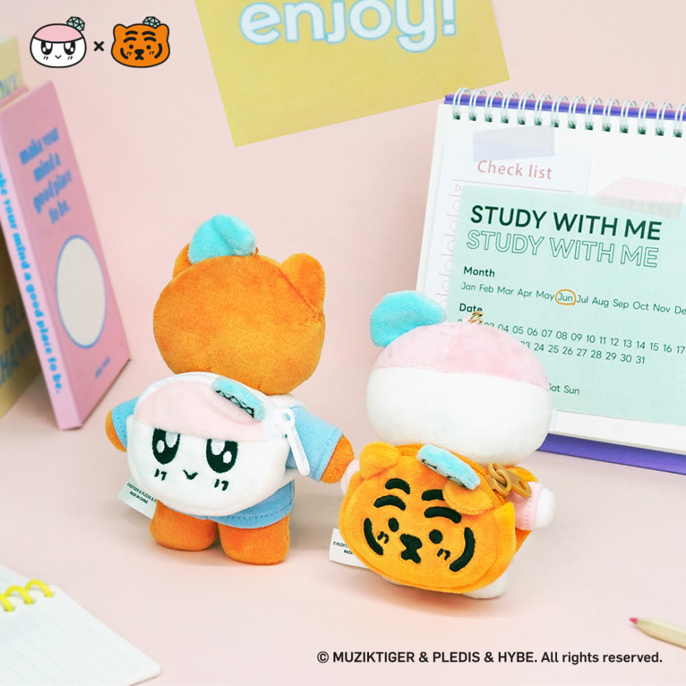 SEVENTEEN Bongbong x Mujik Tiger Keyholder Doll Keyring