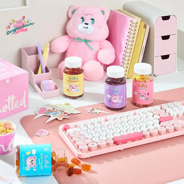 Knotted Multi Vitamin Jelly Gummy+ Cozy Indoor Slipper