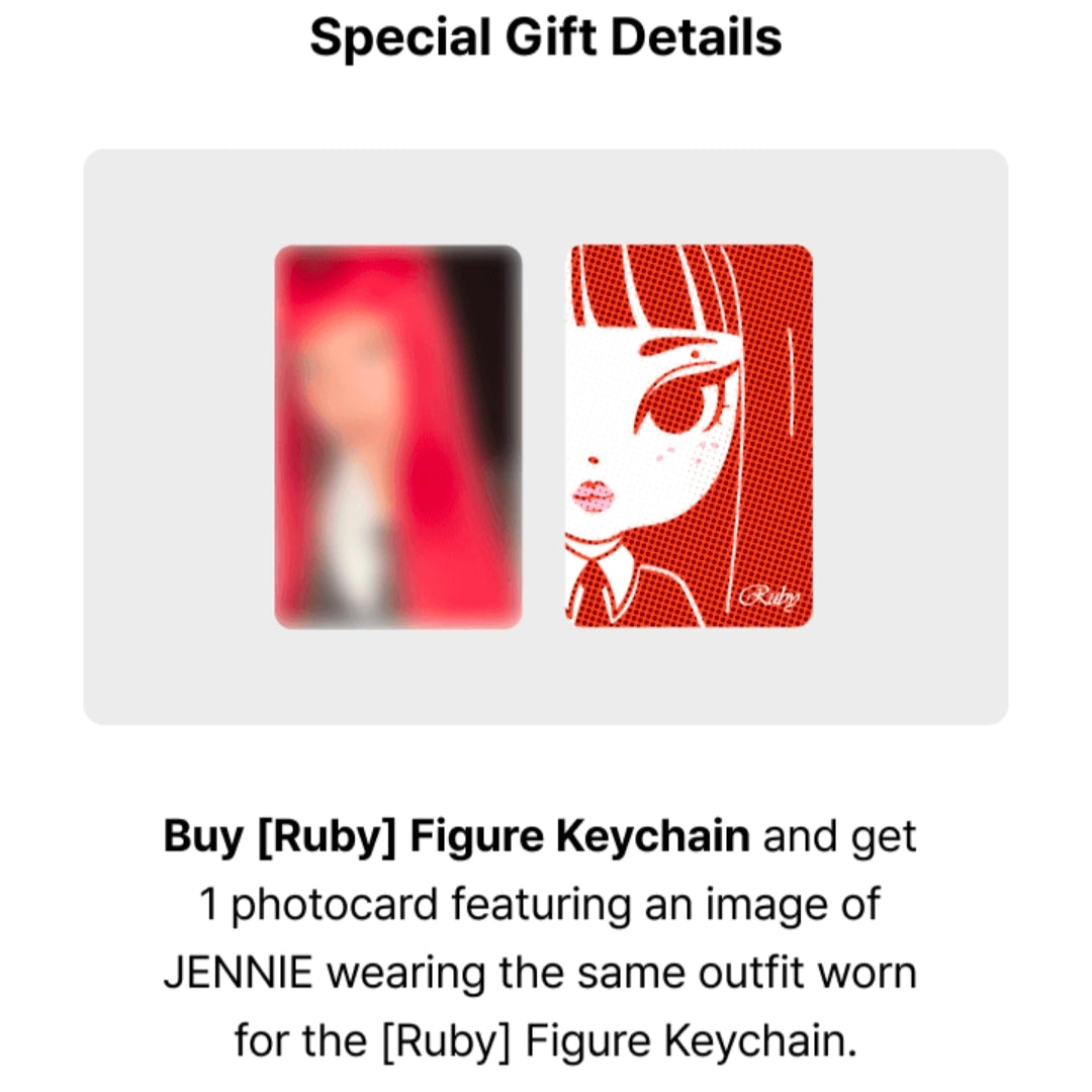 Jennie 'RUBY' Official Merch [Pre Order] | Kgifts.shop