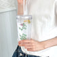 Wave of Happiness Transparent Straw Tumbler