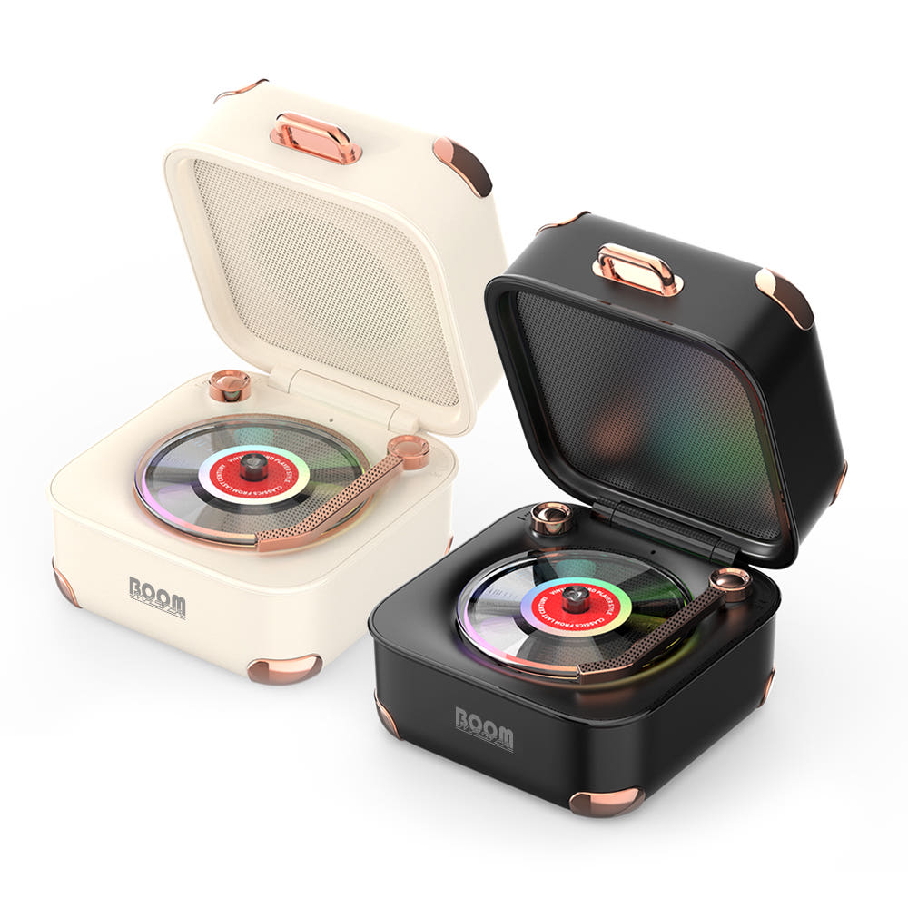 Boommaster Mini Turntable Bluetooth LP Design Speaker