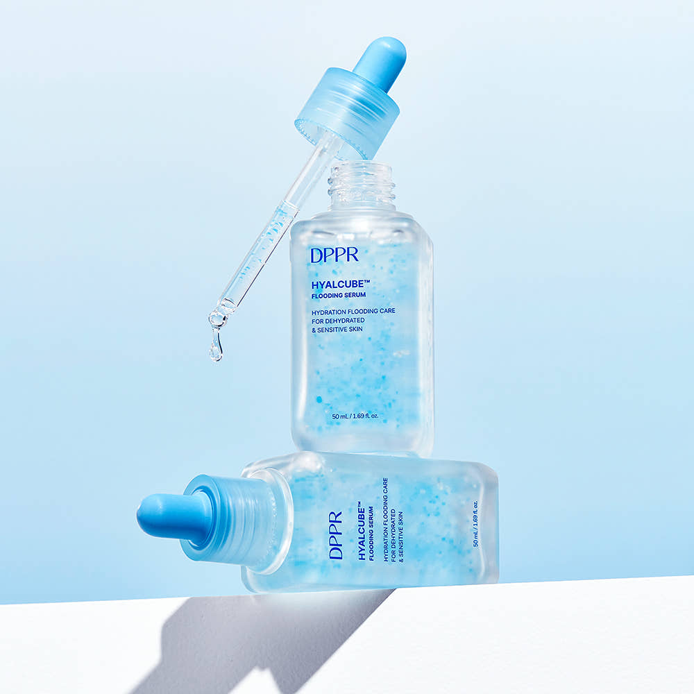 DPPR Hyaluronic Acid Hyal Cube Mildly Acidic Moisture Toner 300ml + Moisture Cream 100ml + Moisture Serum 50ml