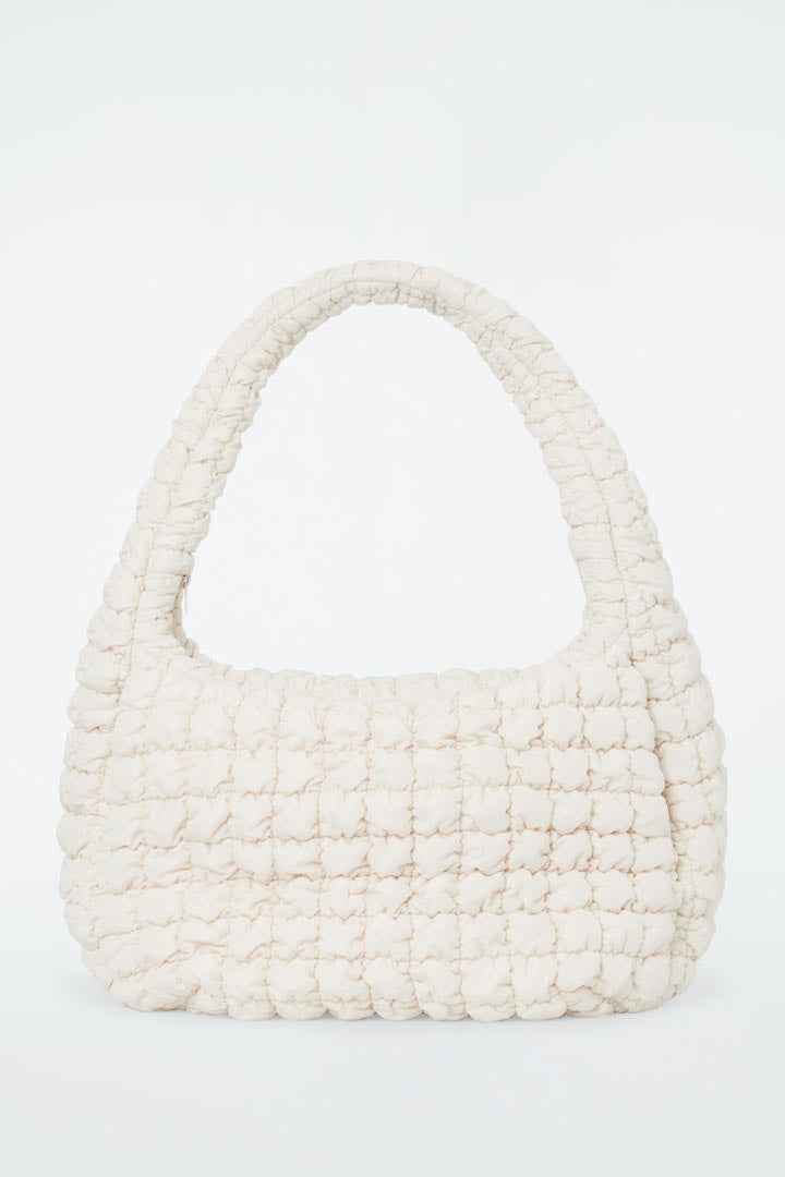 Oversized quilted crossbody bag