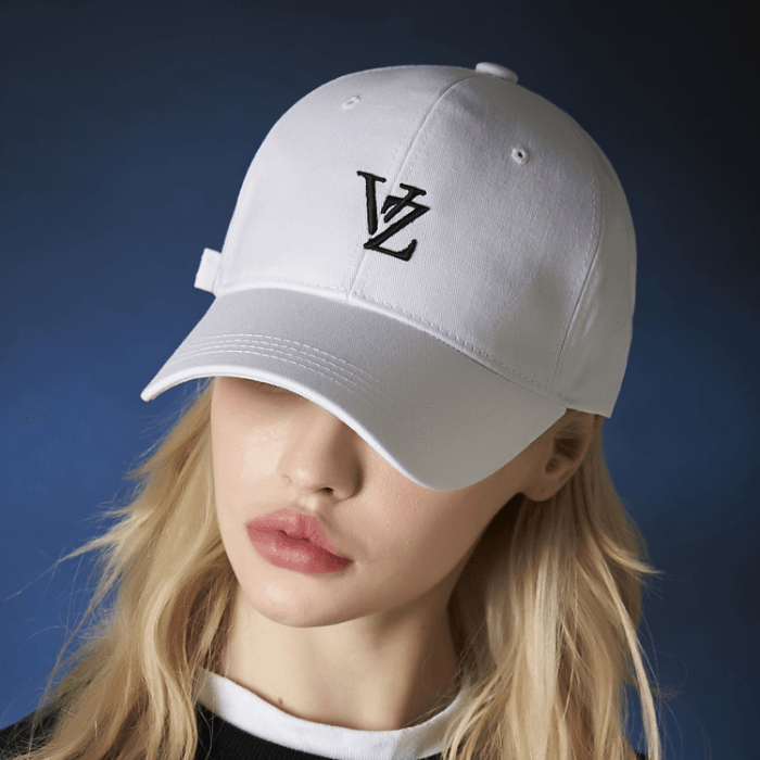Varzar 3D Monogram Logo Overfit Ball Cap White - Kgift.shop