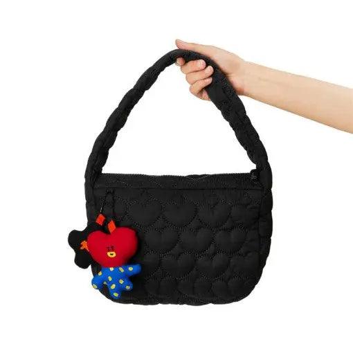 BT21 Winter Quilted Hobo Bag Line Friends