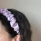 Handmade Traditional Hanbok Fabric Shirring Hairband Lilac Shop Aparte