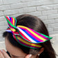 Handmade Traditional Hanbok Fabric Vivid Multicolored stripes Wire Hairband Shop Aparte