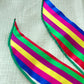 Handmade Traditional Hanbok Fabric Vivid Multicolored stripes Wire Hairband Shop Aparte