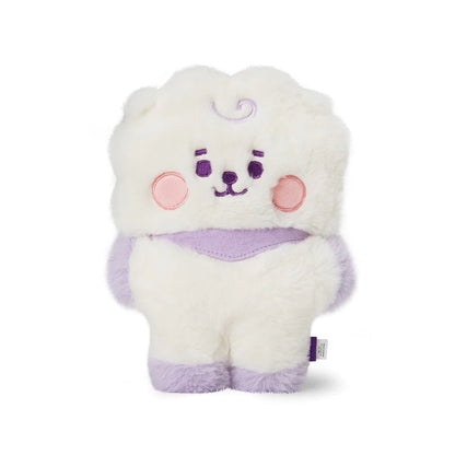 Line Friends BT21 Baby Flat Fur Purple Heart Edition Standing Doll - Kgift.shop