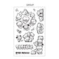Monopoly x BT21 - Minini Tattoo Sticker - Kgift.shop