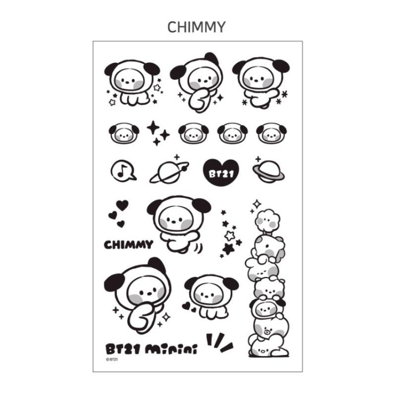 BT21 minini TATTOO STICKER SUMMER SKY  Shopping Around the World with  Goodsnjoy