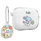 BT21 Minini Happy Flower AirPods Pro 2 Key Ring Set Transparent Slim Case - Kgift.shop