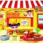 KONGSUNI Restaurant Hamburger Shop Store Miniature Pretend Play Toy for Kids