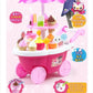 KONGSUNI系列甜冰淇淋餐车店玩具套装玩具闪光灯光韩国儿歌（单品）
