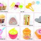 KONGSUNI Series Sweet Ice Cream Food Cart Shop Play Set Toy Flashing Light Play Korean Kid's Song (Single Product)