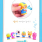 PORORO Character Bath Toy for Children 6pcs