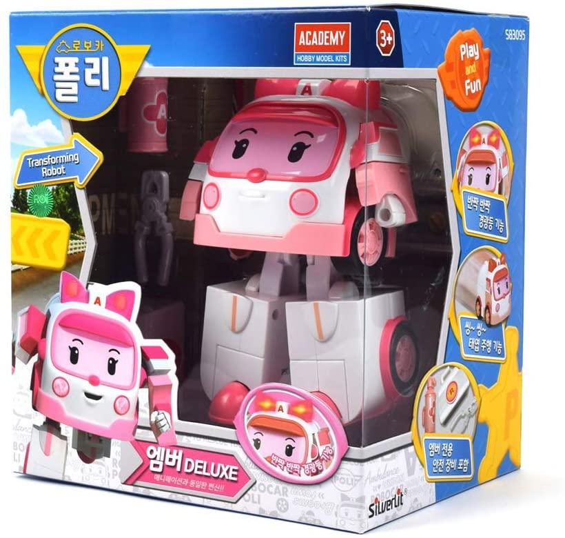 Robocar Poli Deluxe Poli Roy Amber Helly 6 Big size Transforming Robot 4pcs Robocar Poli Deluxe Poli Roy Amber Helly 6 Big size Transforming Robot 4pcs