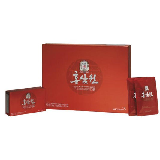 [KGC Cheong Kwan Jang] Hong Sam Won, Korean Red Ginseng Drink, 20 Pouches, 1.69 fl oz (50 ml) Each