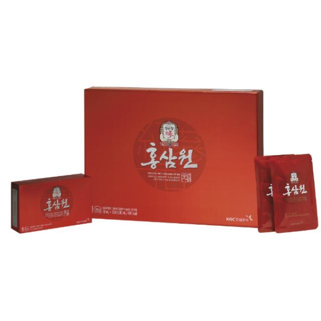 [KGC Cheong Kwan Jang] Hong Sam Won，韩国红参饮料，20 袋，每袋 1.69 液量盎司（50 毫升） 